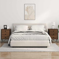 vidaXL Armadio da Notte con cassetto Rovere marrone 42 x 41 x 61 cm