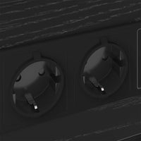 vidaXL Armadio da Notte Rovere nero 40 x 31 x 60 cm Legno multistrato