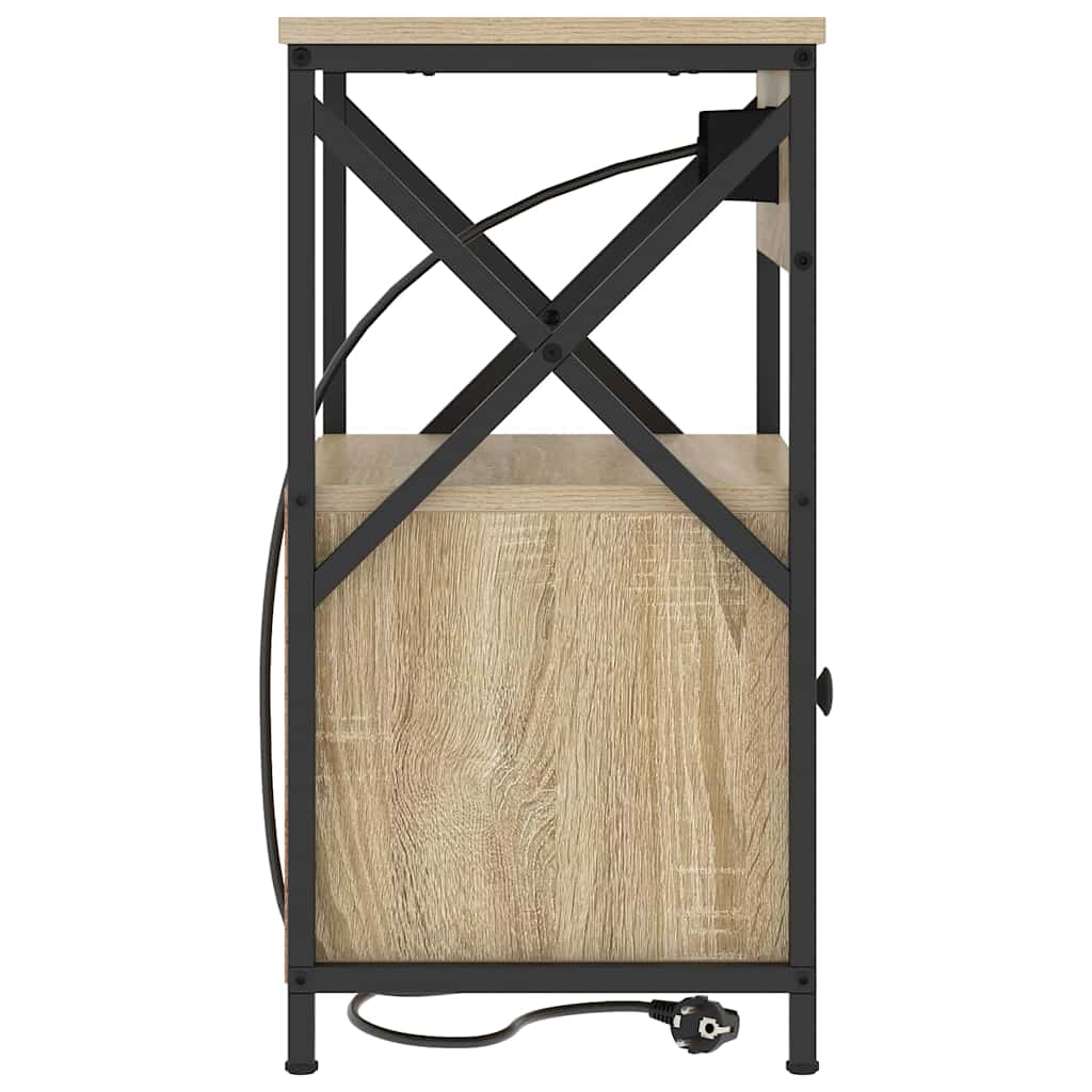 vidaXL Armadio da Notte 2 pcs rovere sonoma 40 x 31 x 60 cm