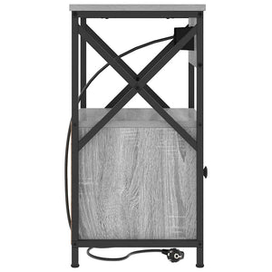 vidaXL Armadio da Notte 2 pcs Grigio sonoma 40 x 31 x 60 cm