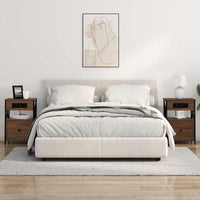 vidaXL Armadio da Notte con cassetto Rovere marrone 40 x 31 x 60 cm