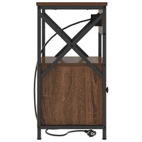 vidaXL Armadio da Notte con cassetto Rovere marrone 40 x 31 x 60 cm