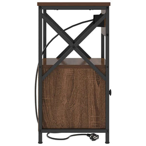 vidaXL Armadio da Notte con cassetto Rovere marrone 40 x 31 x 60 cm