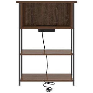 Armadio da Notte Rovere marrone 55 x 31 x 76 cm 859504