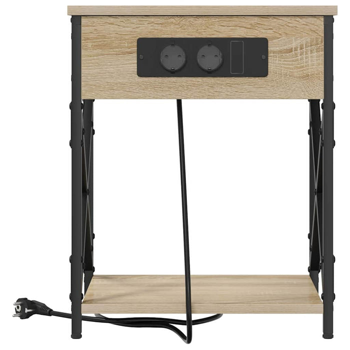 vidaXL Armadio da Notte con cassetto rovere sonoma 41 x 31 x 51 cm