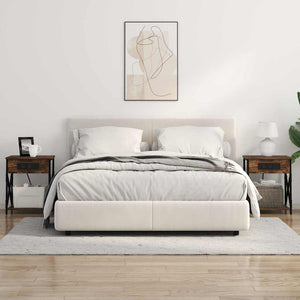 vidaXL Armadio da Notte Rovere fumo 41 x 31 x 51 cm Legno multistrato