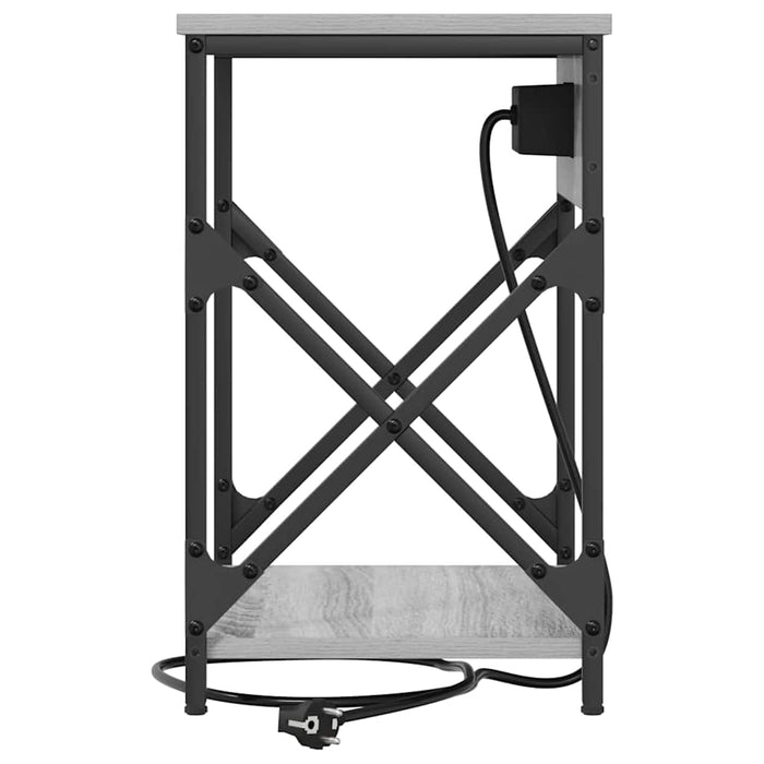 vidaXL Armadio da Notte con cassetto Grigio sonoma 41 x 31 x 51 cm