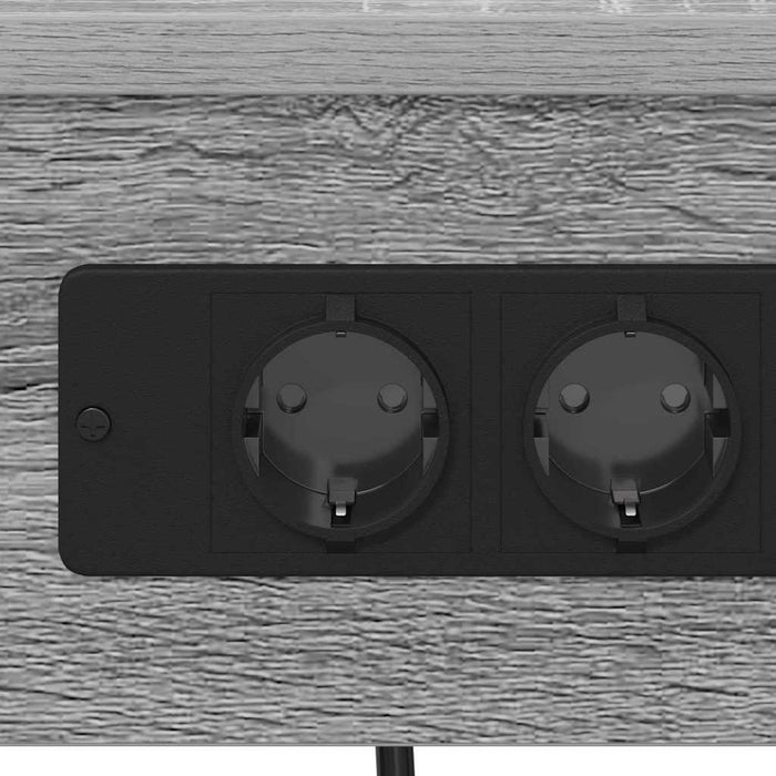 vidaXL Armadio da Notte 2 pcs Grigio sonoma 41 x 31 x 51 cm