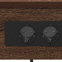 vidaXL Armadio da Notte con cassetto Rovere marrone 41 x 31 x 51 cm