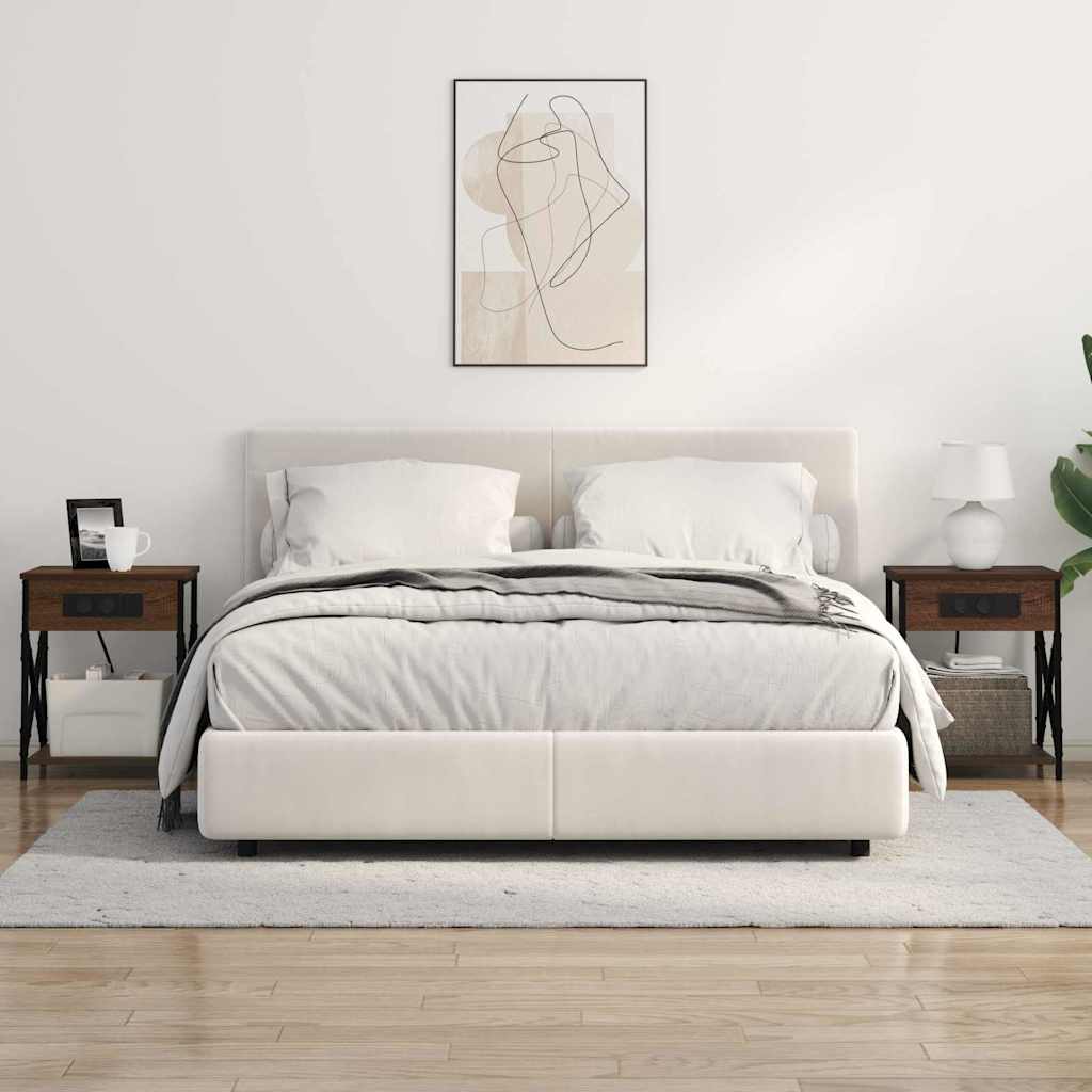 Armadio da Notte con cassetto Rovere marrone 41 x 31 x 51 cm 859513