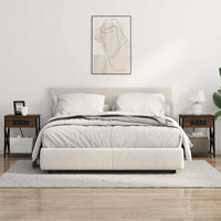 vidaXL Armadio da Notte con cassetto Rovere marrone 41 x 31 x 51 cm