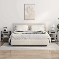 Comò con stazione di ricarica Grigio sonoma Legno multistrato 859521