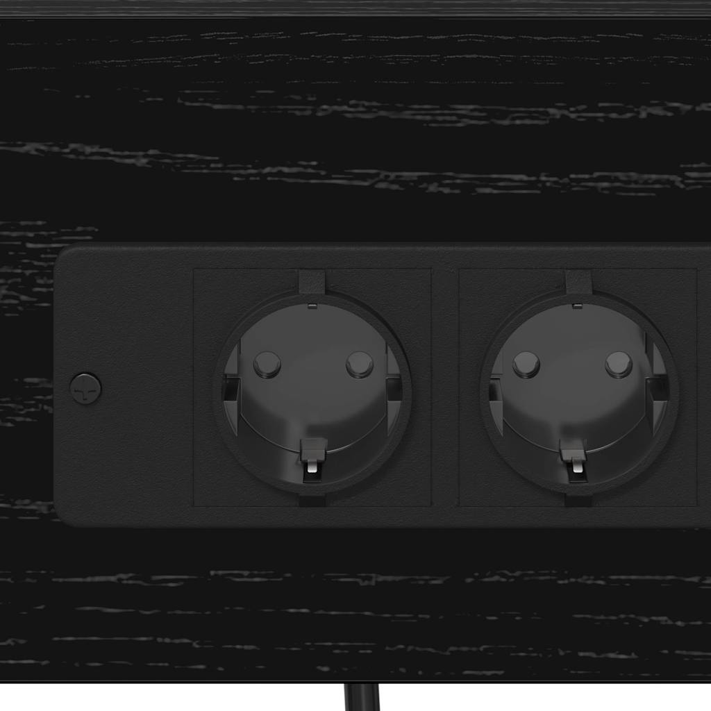 vidaXL Armadio da Notte Rovere nero 41 x 31 x 76 cm Legno multistrato