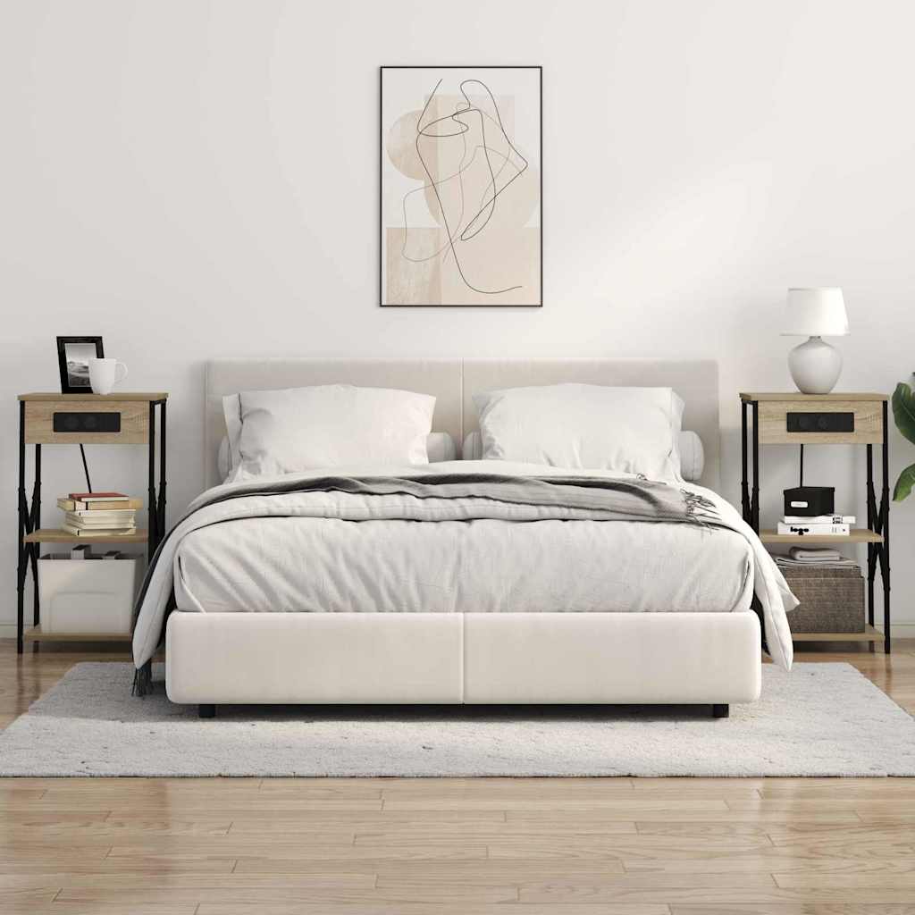 vidaXL Armadio da Notte con lo scaffale rovere sonoma 41 x 31 x 76 cm