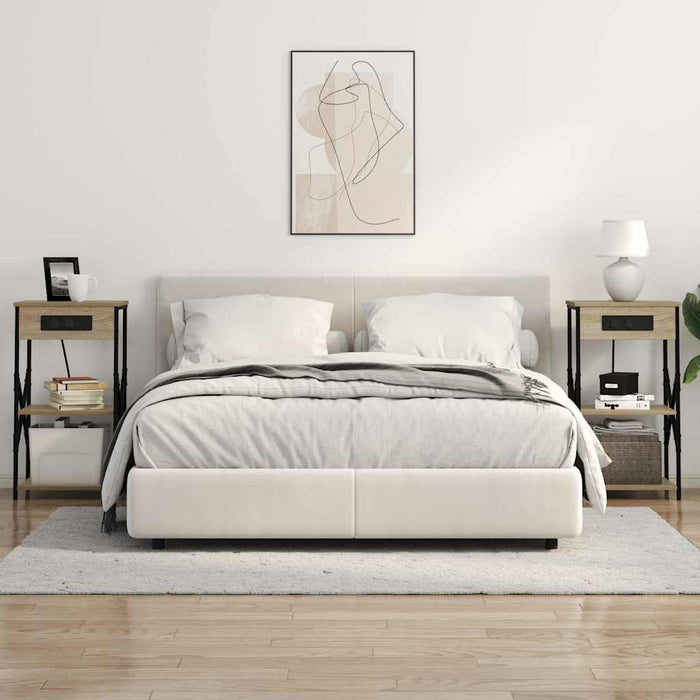 vidaXL Armadio da Notte con lo scaffale rovere sonoma 41 x 31 x 76 cm