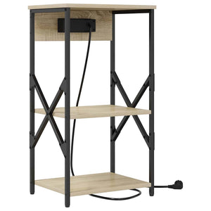 vidaXL Armadio da Notte con lo scaffale rovere sonoma 41 x 31 x 76 cm