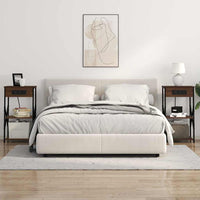 vidaXL Mobiletti da Notte 2 pcs Rovere marrone 41 x 31 x 76 cm