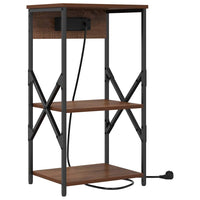 vidaXL Mobiletti da Notte 2 pcs Rovere marrone 41 x 31 x 76 cm