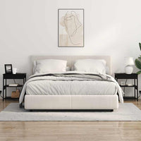 vidaXL Armadio da Notte Rovere nero 41 x 31 x 51 cm Legno multistrato