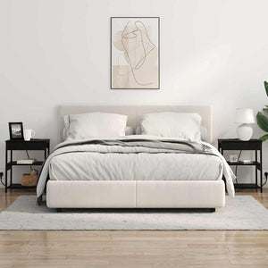 vidaXL Mobiletti da Notte 2 pcs Rovere nero 41 x 31 x 51 cm