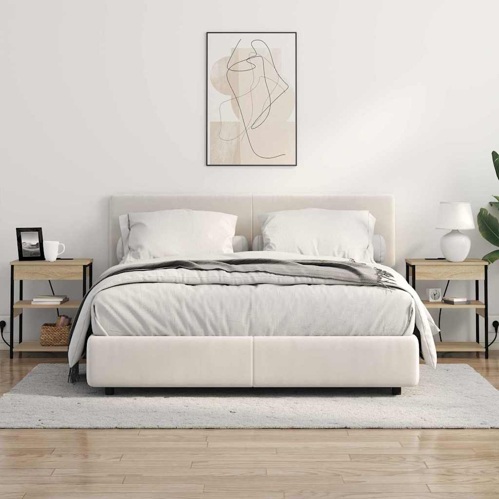 vidaXL Mobiletti da Notte 2 pcs rovere sonoma 41 x 31 x 51 cm