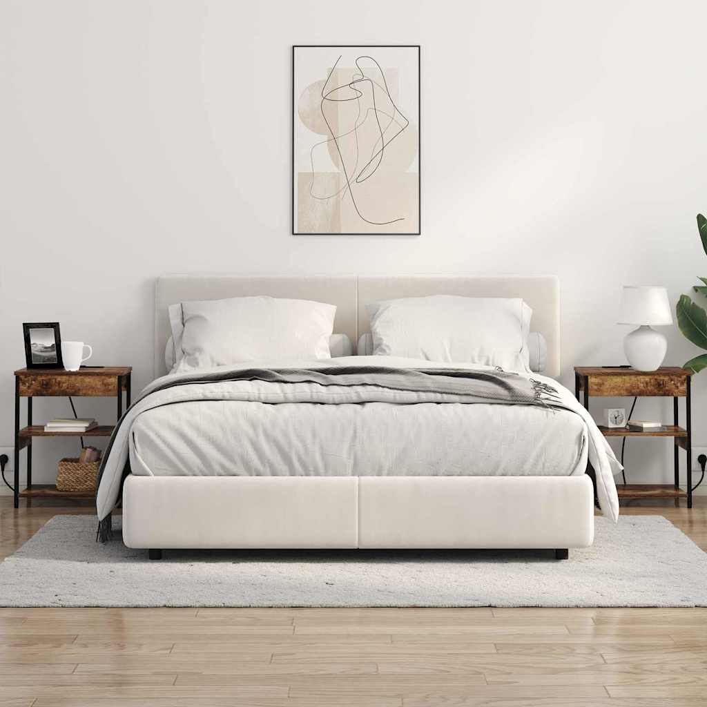 vidaXL Armadio da Notte Rovere fumo 41 x 31 x 51 cm Legno multistrato