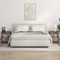 vidaXL Mobiletti da Notte 2 pcs Rovere fumo 41 x 31 x 51 cm