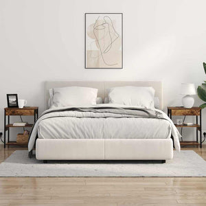 vidaXL Mobiletti da Notte 2 pcs Rovere fumo 41 x 31 x 51 cm