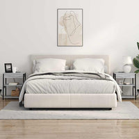 vidaXL Mobiletti da Notte 2 pcs Grigio sonoma 41 x 31 x 51 cm