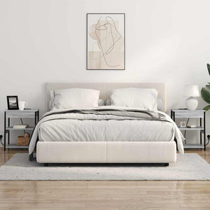 vidaXL Mobiletti da Notte 2 pcs Grigio sonoma 41 x 31 x 51 cm