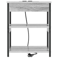 vidaXL Mobiletti da Notte 2 pcs Grigio sonoma 41 x 31 x 51 cm