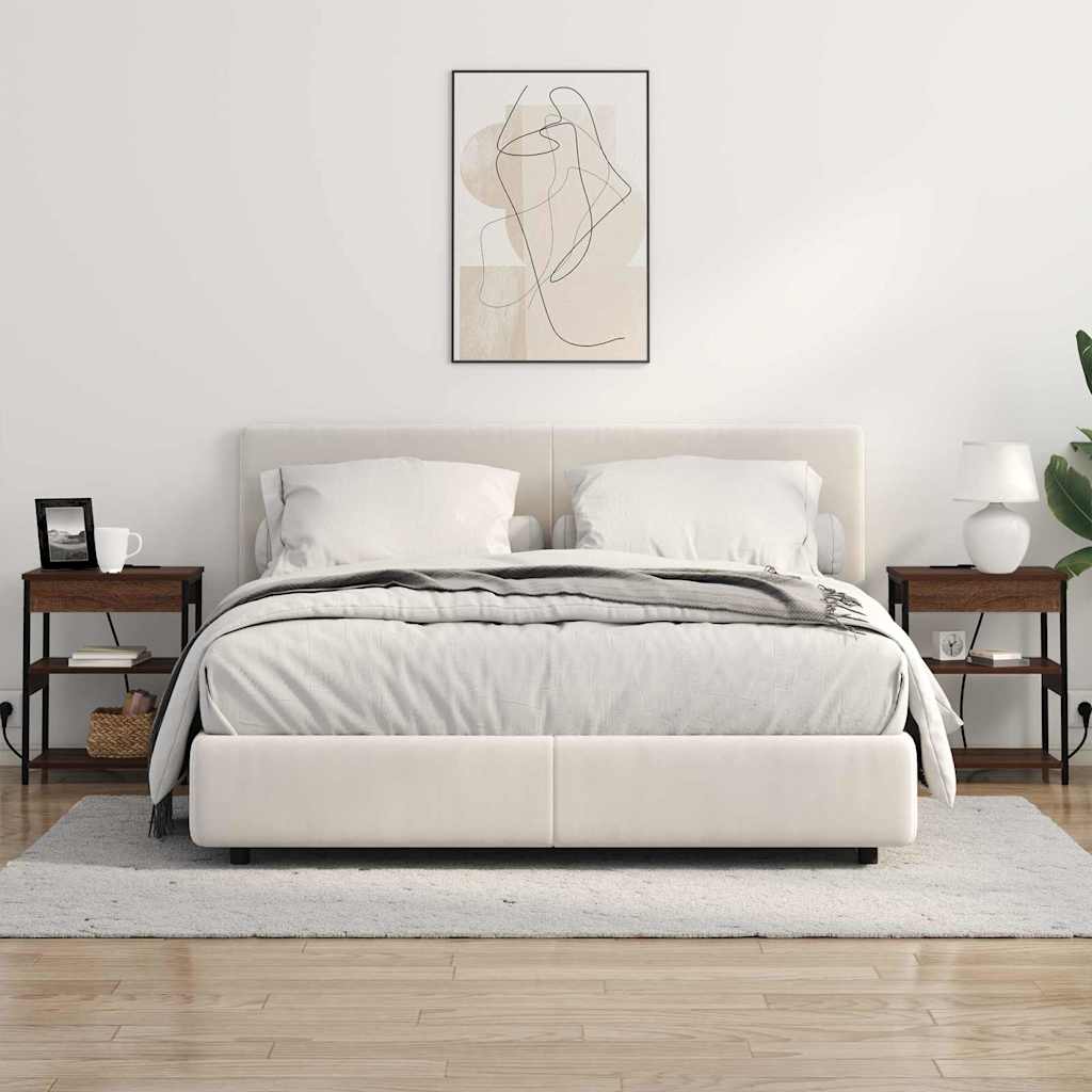 vidaXL Mobiletti da Notte 2 pcs Rovere marrone 41 x 31 x 51 cm