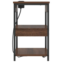 vidaXL Mobiletti da Notte 2 pcs Rovere marrone 41 x 31 x 51 cm