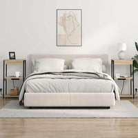 Comò con stazione di ricarica rovere sonoma Legno multistrato 859546