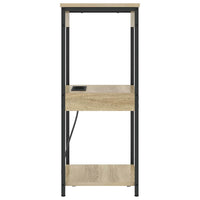 Comò con stazione di ricarica rovere sonoma Legno multistrato 859546