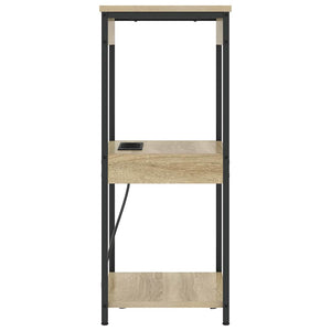 Comò con stazione di ricarica rovere sonoma Legno multistrato 859546