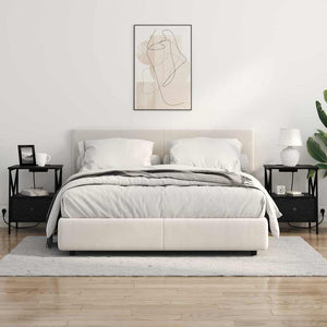 Armadio da Notte con cassetto Rovere nero 41.5 x 40.5 x 55 cm 859550