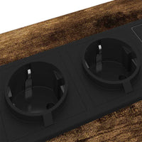 vidaXL Armadio da Notte 2 pcs Rovere fumo 41.5 x 40.5 x 55 cm