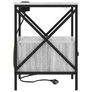 vidaXL Armadio da Notte con cassetto Grigio sonoma 41.5 x 40.5 x 55 cm