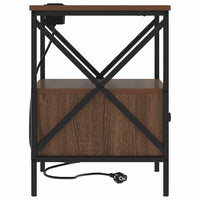 vidaXL Armadio da Notte 2 pcs Rovere marrone 41.5 x 40.5 x 55 cm