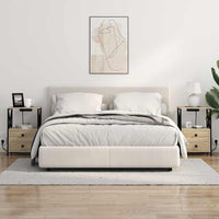 Comò con stazione di ricarica con cassetto 2 pcs rovere sonoma 859563