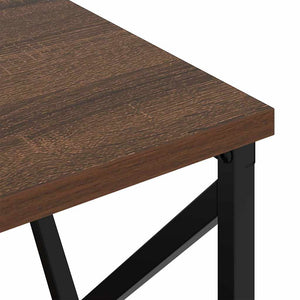 vidaXL Comò con stazione di ricarica Rovere marrone Legno multistrato