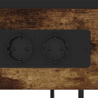 vidaXL Armadio da Notte Rovere fumo 40 x 27 x 76 cm Legno multistrato