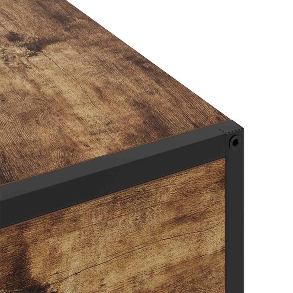 vidaXL Armadio da Notte Rovere fumo 40 x 27 x 76 cm Legno multistrato