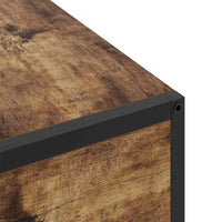 vidaXL Armadio da Notte Rovere fumo 40 x 27 x 76 cm Legno multistrato