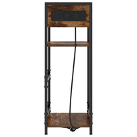 vidaXL Armadio da Notte Rovere fumo 40 x 27 x 76 cm Legno multistrato