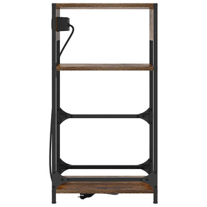 vidaXL Armadio da Notte Rovere fumo 40 x 27 x 76 cm Legno multistrato