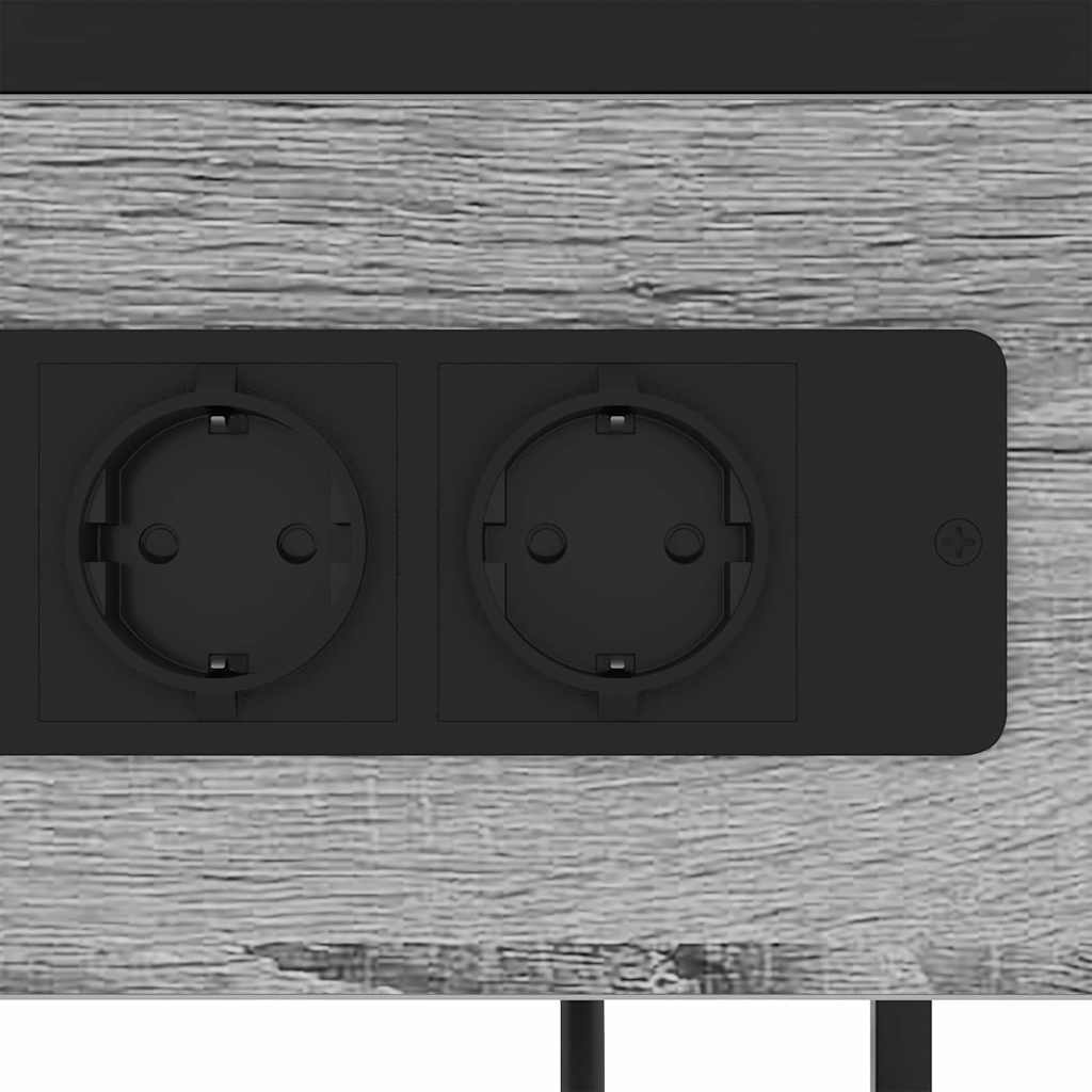 vidaXL Armadio da Notte con cassetto Grigio sonoma 40 x 27 x 76 cm