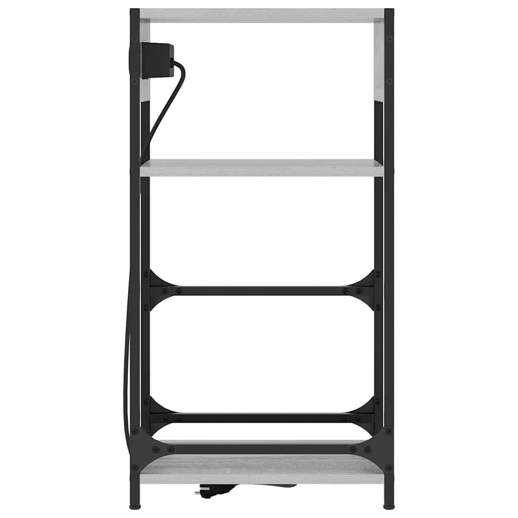 vidaXL Armadio da Notte con cassetto Grigio sonoma 40 x 27 x 76 cm