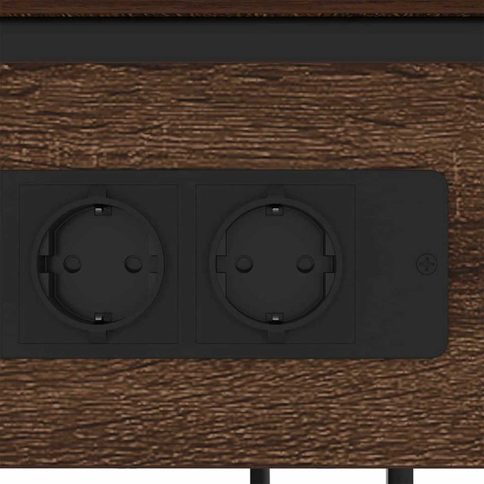 vidaXL Armadio da Notte Rovere marrone 41 x 28 x 76 cm